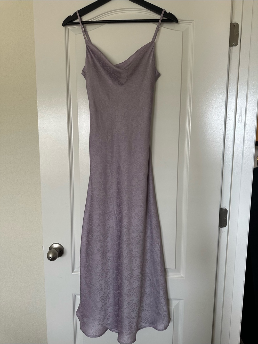Altar'd State Lilac Cowl Neck Maxi Slip Dress